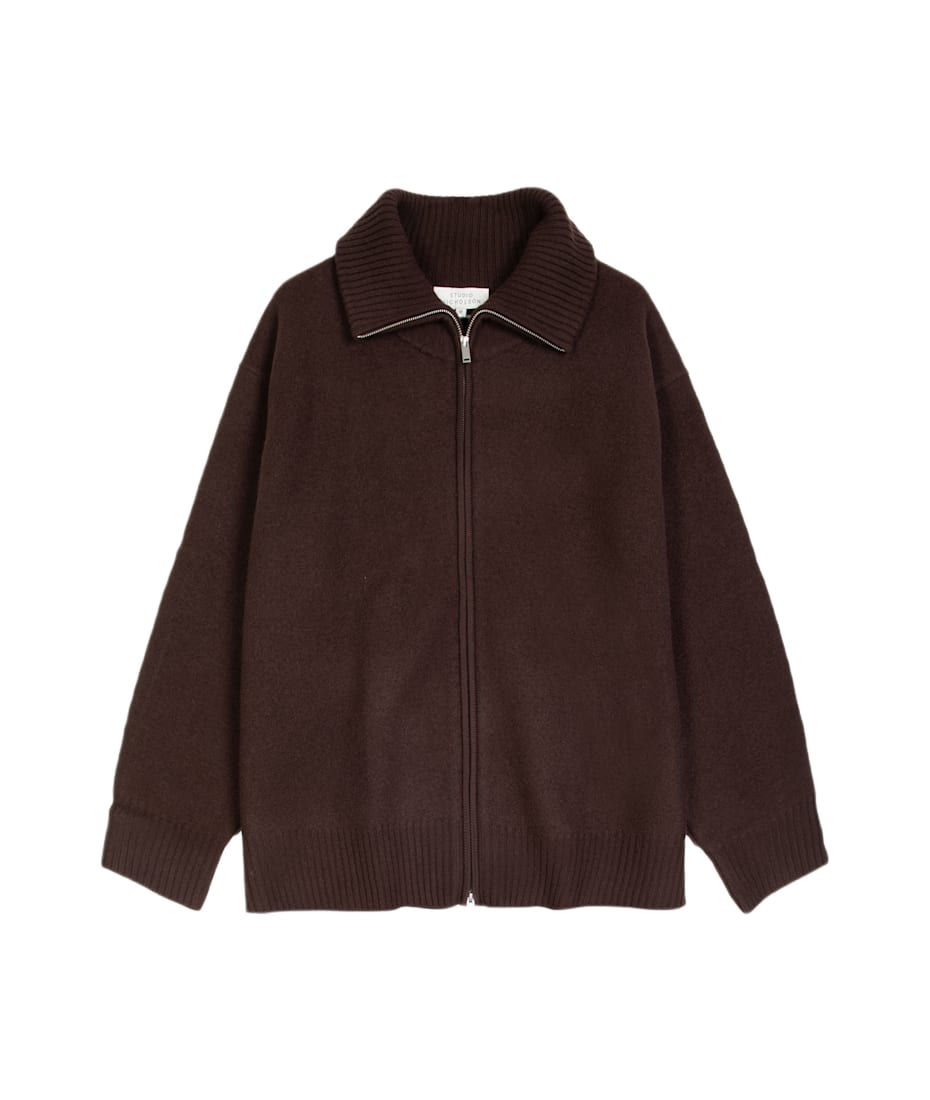 半額以下で買えるクーポン特集 5gg - Knitwear Nicholson Studio Boiled Jumper Zip Half Wool トップス