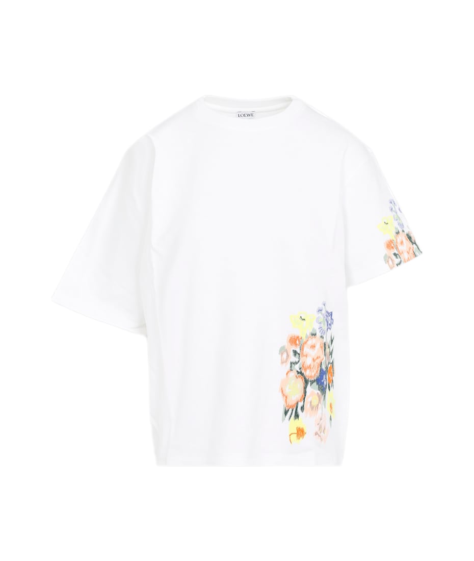 Loewe White Cotton Blend Oversize T-shirt | italist, ALWAYS