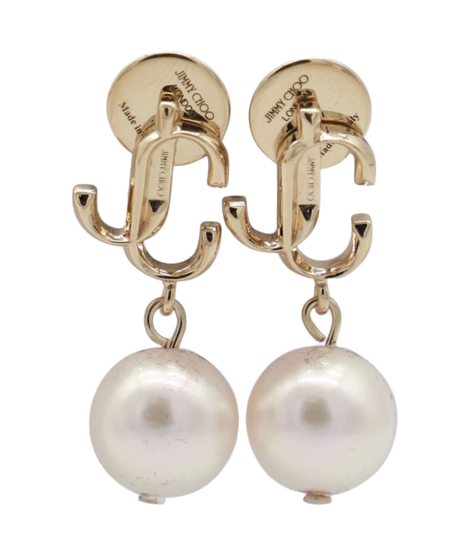 ピアス JIMMY CHOO EARRINGS GOLD TONE BRASS EARRINGS Jimmy Choo Gold Tone Brass Earrings | italist