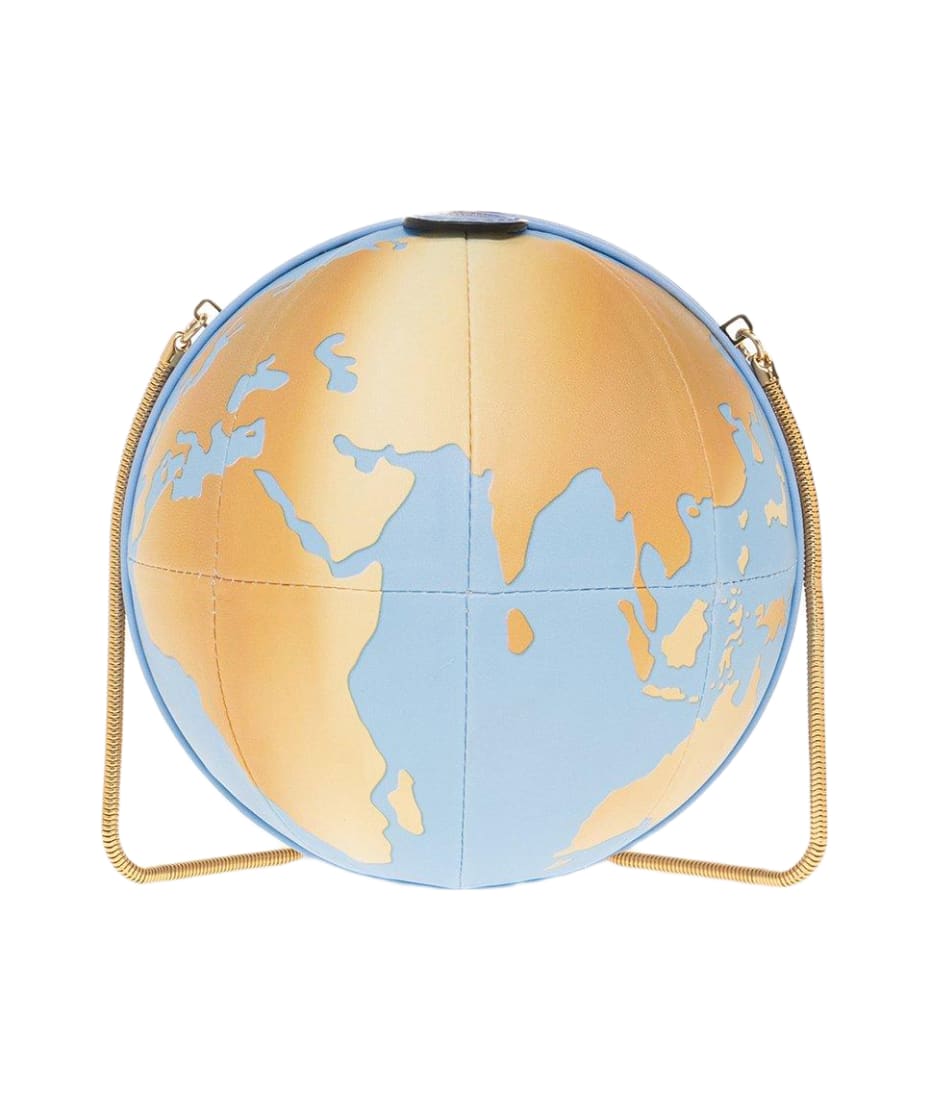 Moschino ワルトマッフフリントチェンリンクショルタハック Moschino World Map Printed Chain-link Shoulder Bag | italist