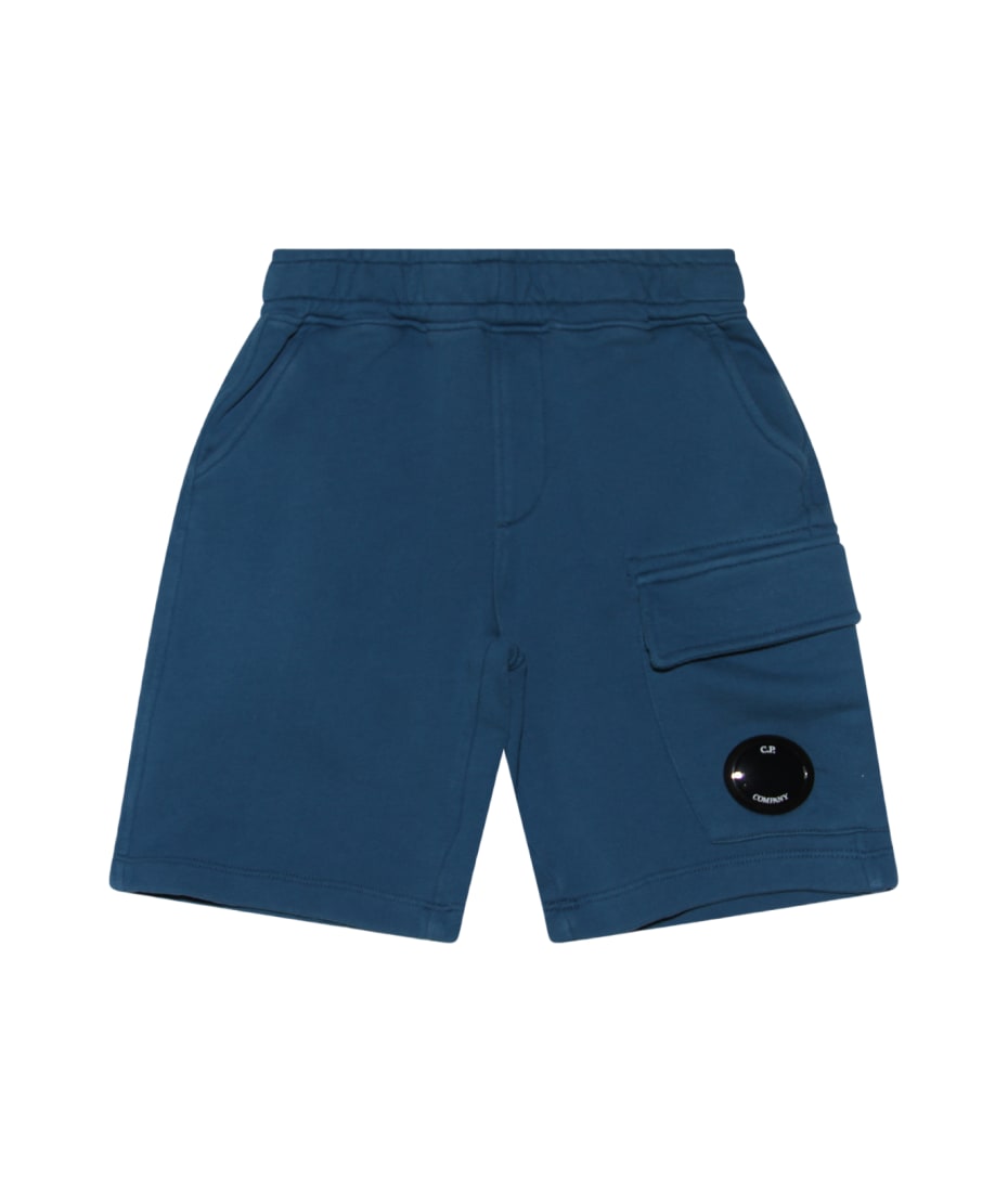 C.P. Company Ink Blue Cotton Bermuda Shorts italist ALWAYS LIKE A SALE