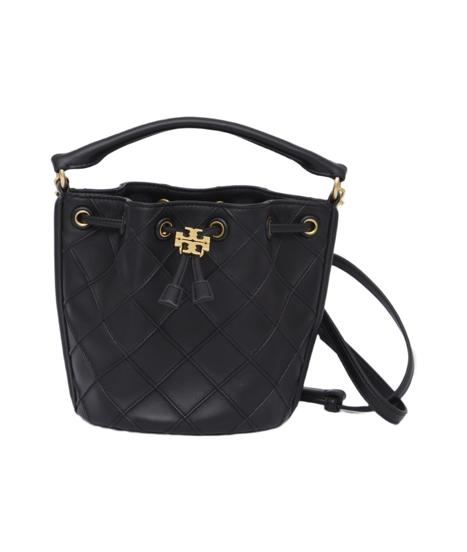 Tory Burch Mini Fleming Soft Quilted Leather Bucket Bag