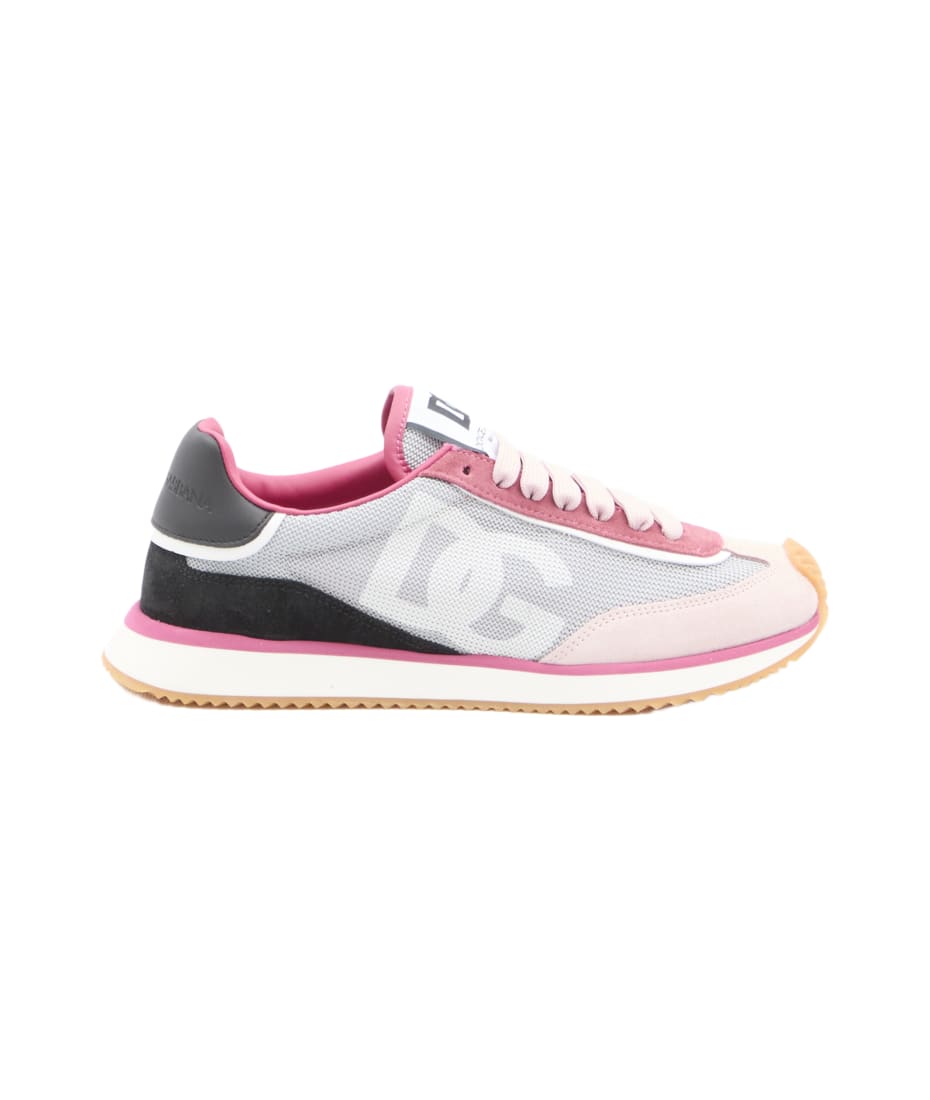 【関税＆送料込み】Dolce & Gabbana 'Aria' Pink Running Snea 24306467_54403142_600.jpg