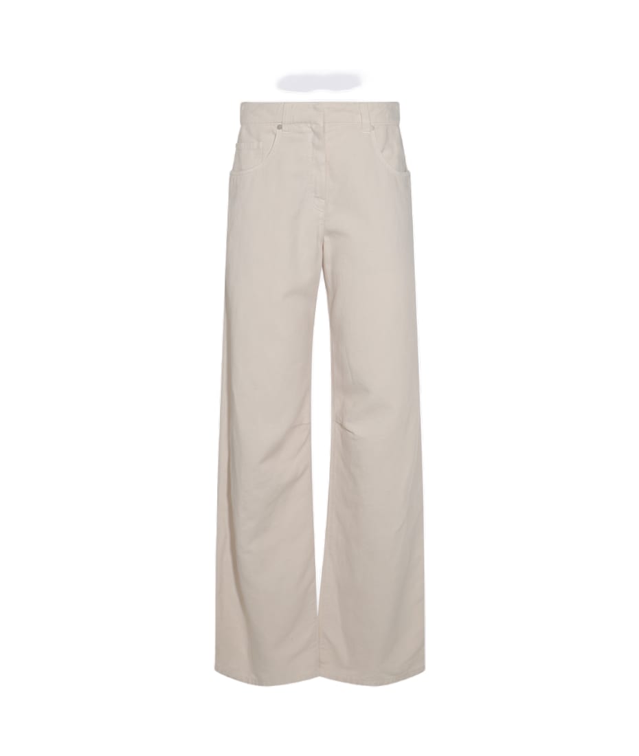 【送料&関税込】Brunello Cucinelli White Cotton Jeans Brunello Cucinelli White Cotton Jeans | italist