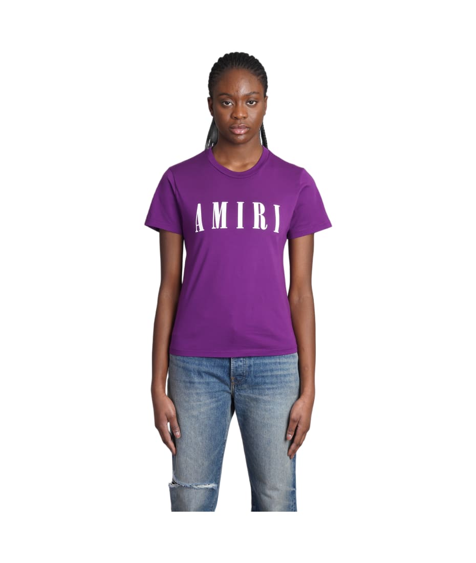 AMIRI T-shirt In Viola Cotton italist