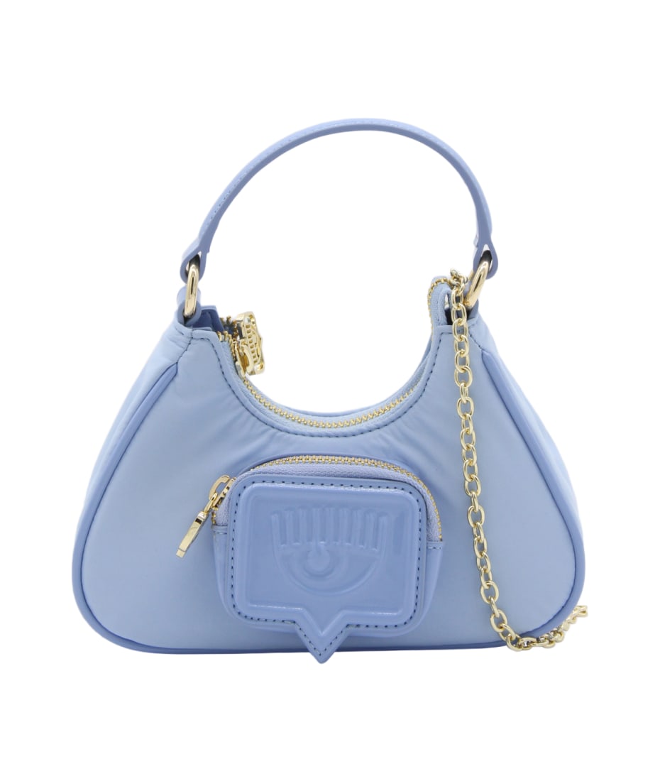 Chiara Ferragni Blue Top Handle Bag - BLUE HERON