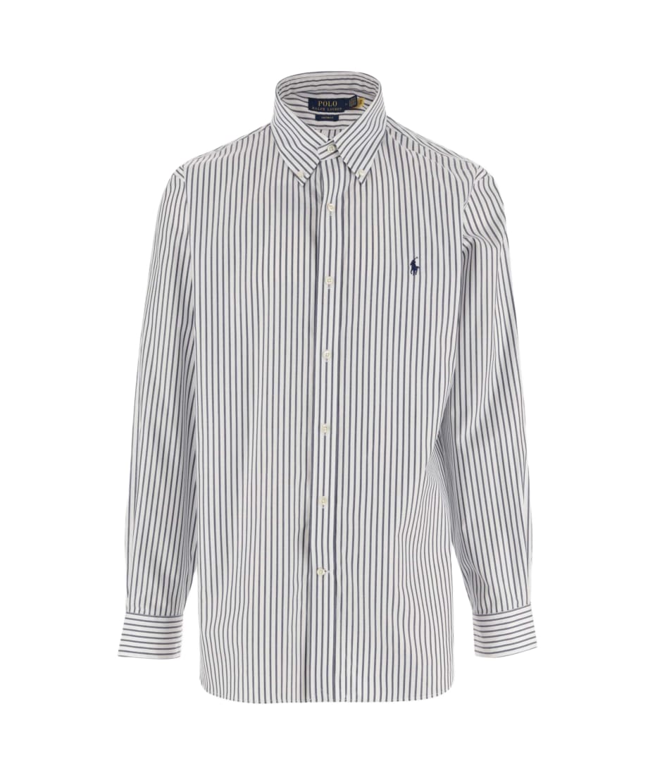 シャツ [Polo Ralph Lauren] Striped Cotton Shirt Polo Ralph Lauren Striped Cotton Shirt | Blue | FARFETCH ID