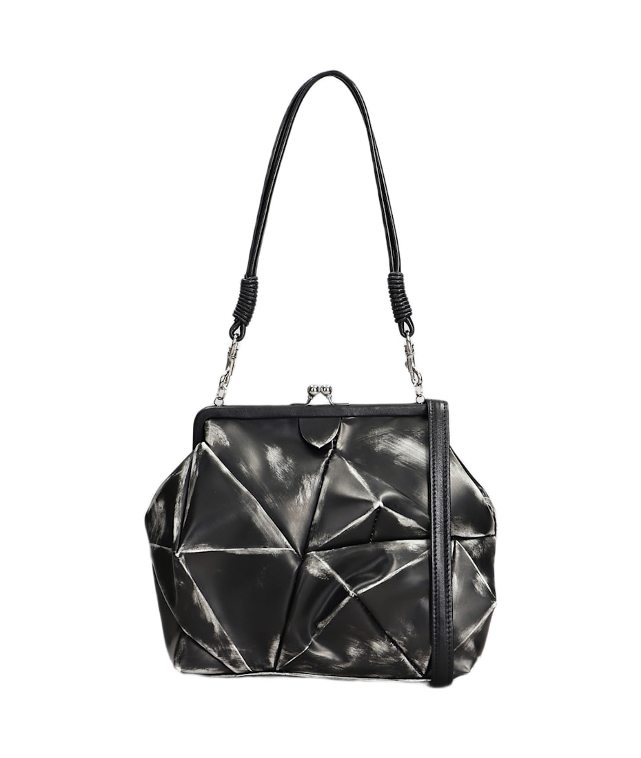 Yohji Yamamoto☆DIAMOND NET/LEATHER COMBINATION SHOULDER BAG DIAMOND NET/LEATHER COMBINATION SHOULDER BAG – THE SHOP