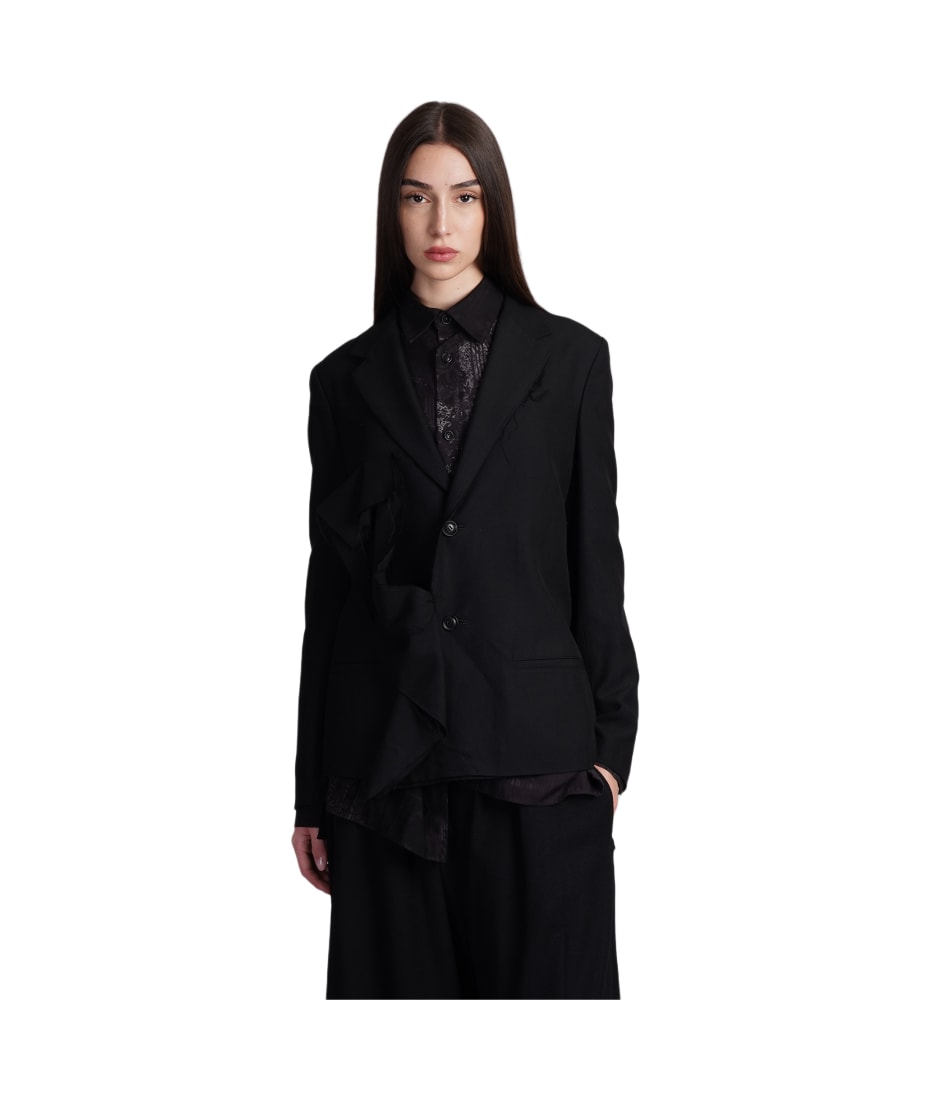 Yohji Yamamoto（テーラードジャケット ・ ブラック/黒色系）の