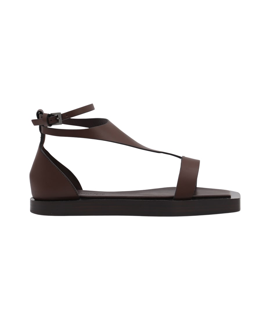 ★関税込み★ Max Mara BROWN VERAFLAT SANDALS Max Mara Brown Veraflat Sandals | italist