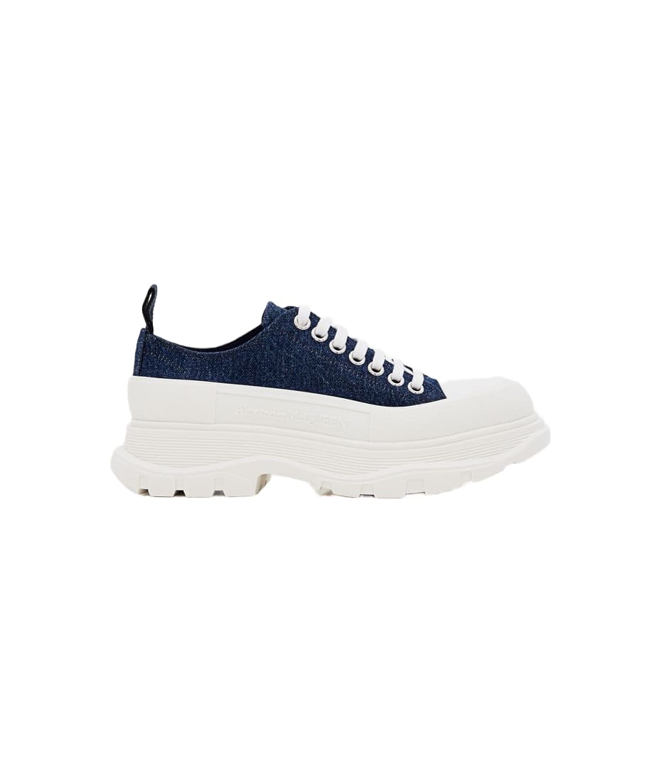 Alexander mcqueen 45mm leather platform sneakers 2025