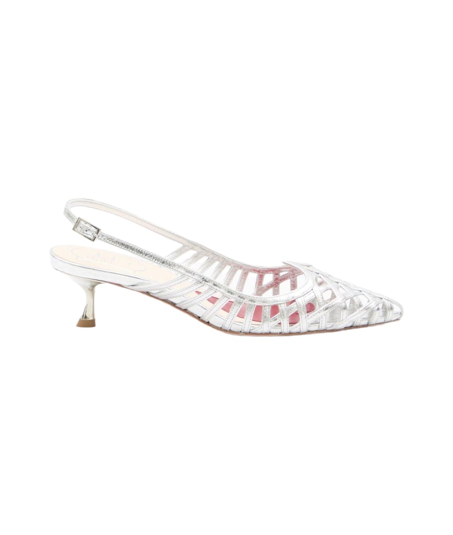 【関税&送料込】Roger Vivier Roger Vivier I Love Vivier Silv Roger Vivier 'i Love Vivier' Silver Pump | italist