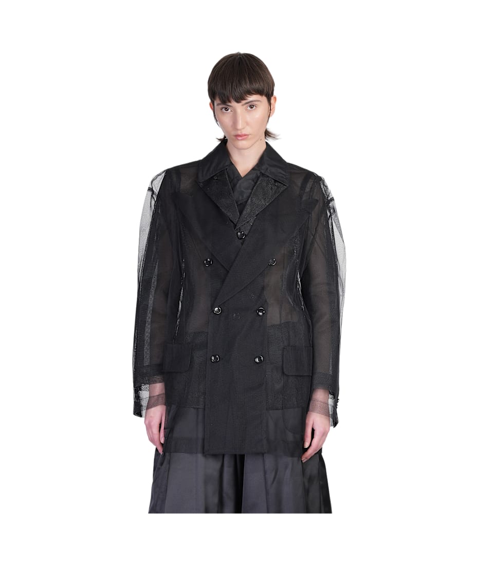 【送料&関税込】Comme des GarAons Blazer In Black Nylon Comme des Garçons Blazer In Black Nylon | italist