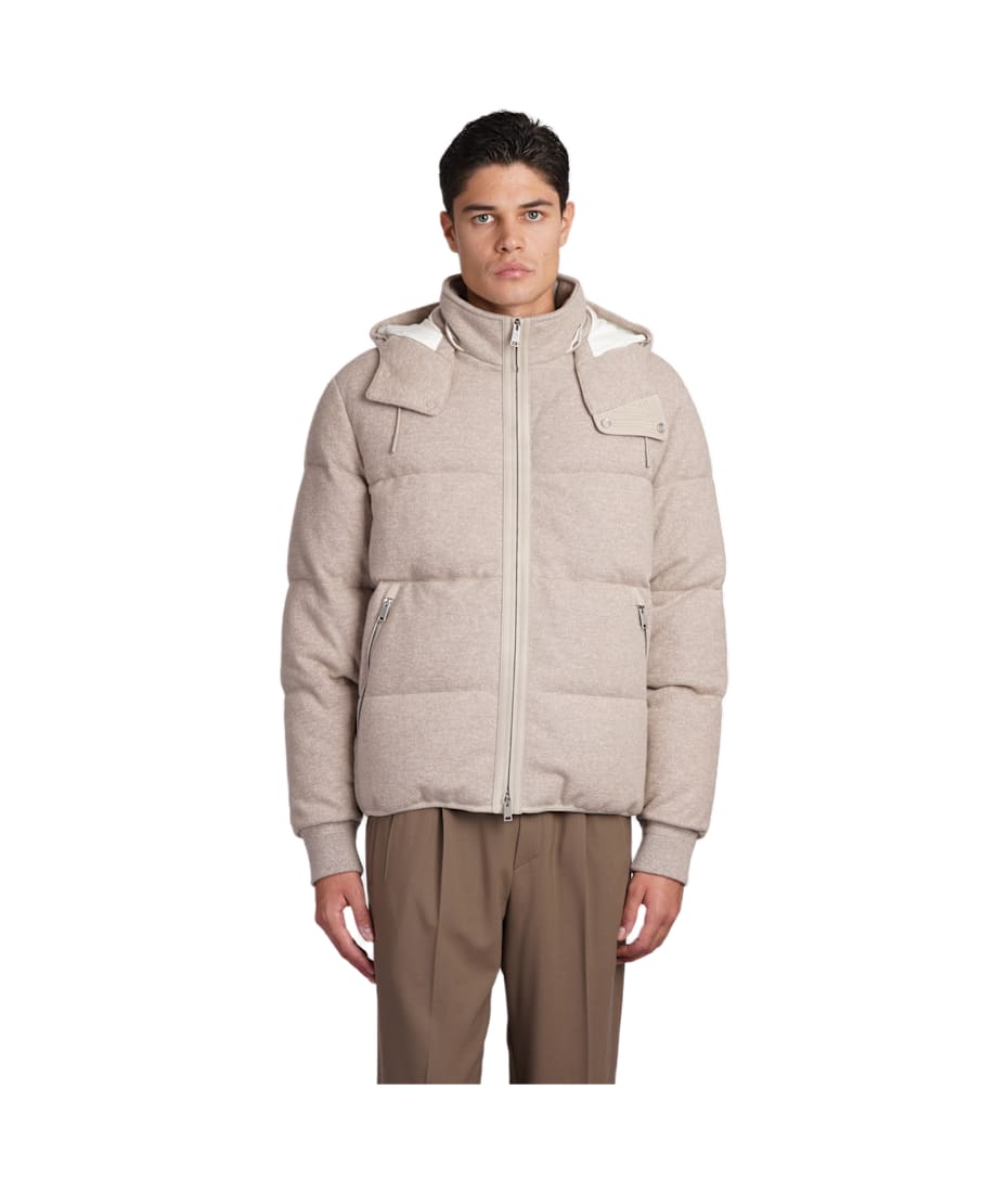 Zegna Puffer In Beige Cashmere | italist