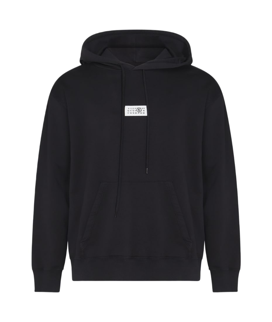 【送料&関税込】MM6 Maison Margiela Black Cotton Sweatshirt MM6 Maison Margiela Black Cotton Sweatshirt | italist