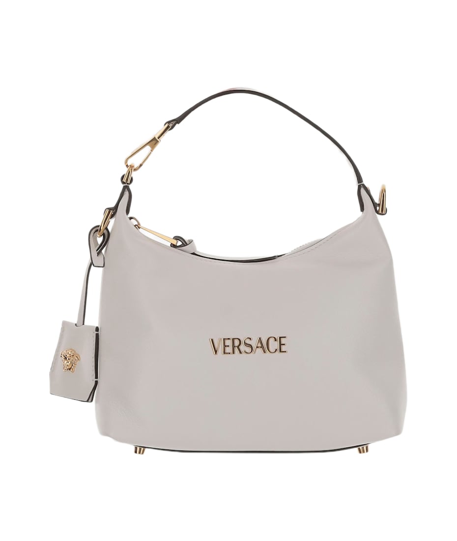 【送料&関税込】Versace Lambskin Handbag With Logo Versace Lambskin Handbag With Logo | italist