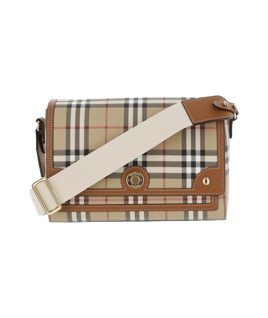 ショルダーバッグ・ポシェット BURBERRY Burberry Check fabric shoulder bag Burberry - Small Check shoulder bag Beige - The Corner