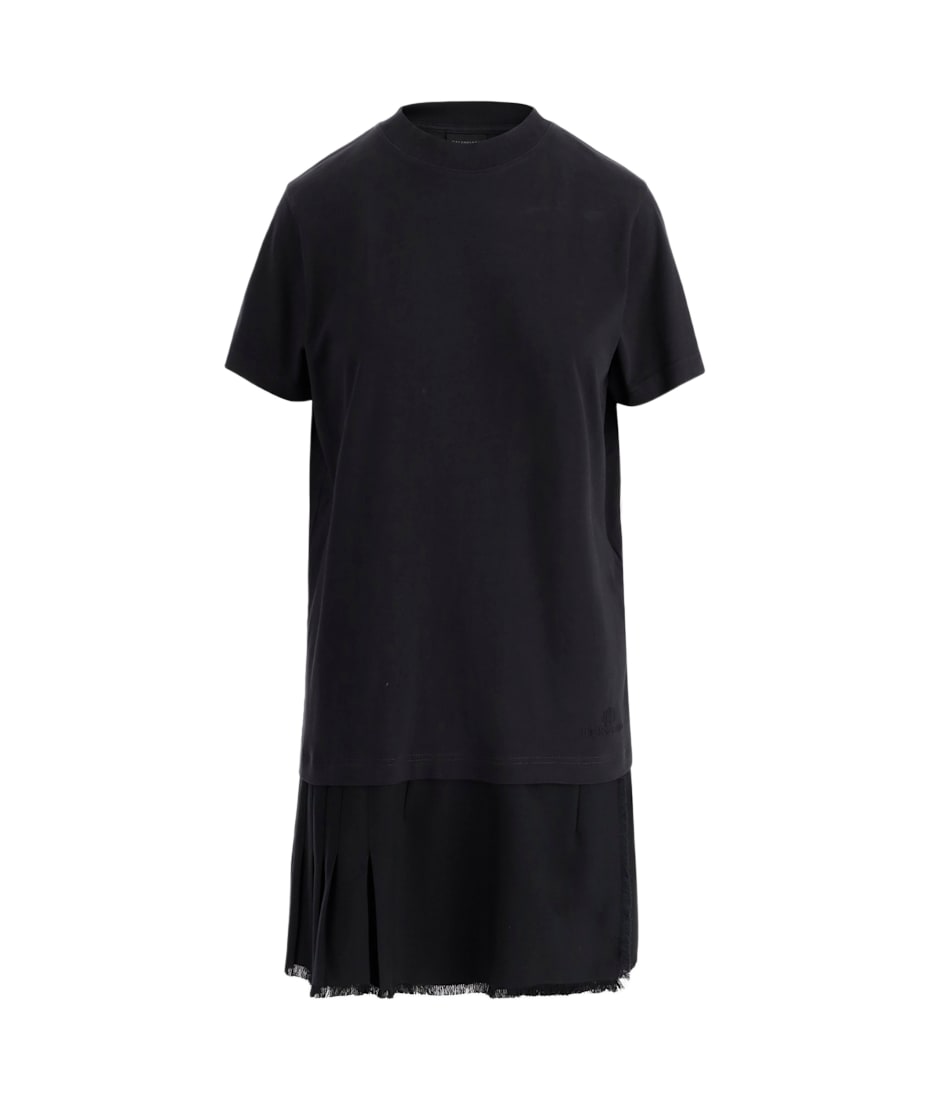 【関税＆送料込み】Balenciaga Black Cotton Dress BALENCIAGA Embroidered stretch-cotton jersey maxi dress