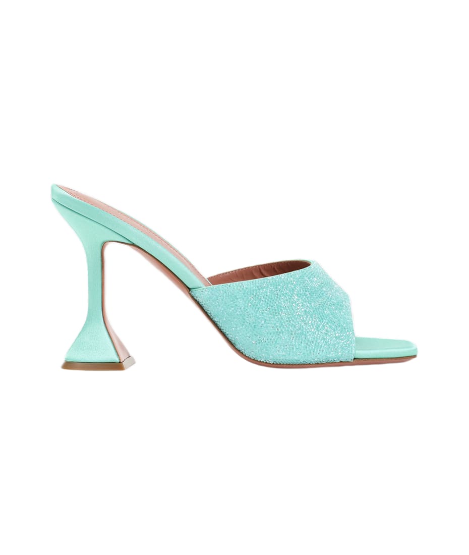 サンダル・ミュール Amina Muaddi Lupita Crystal Dust 95 Sandals Amina Muaddi Lupita Crystal Dust 95 Sandals | italist