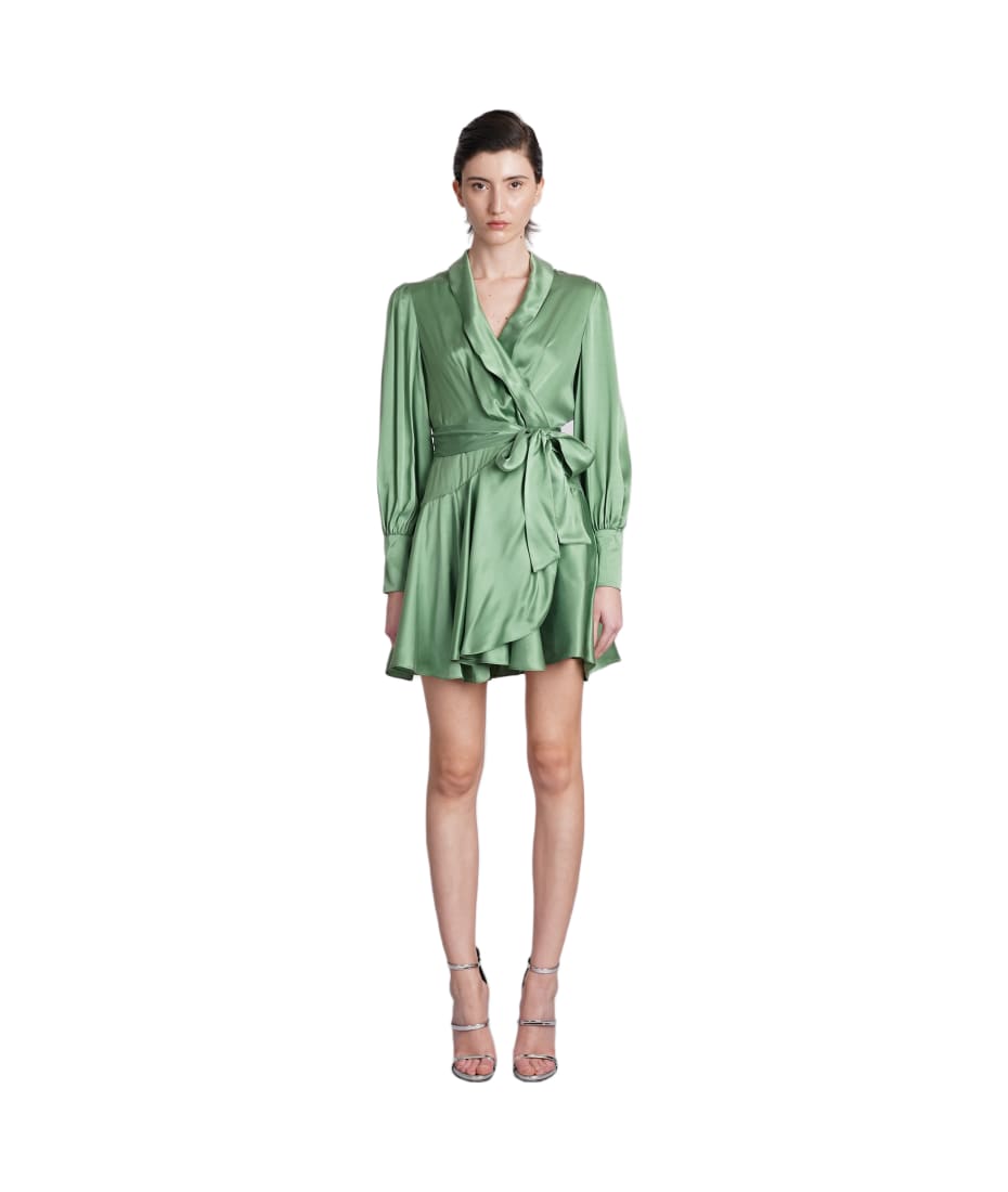 green emerald velvet dress keyhole midi dress main image 1