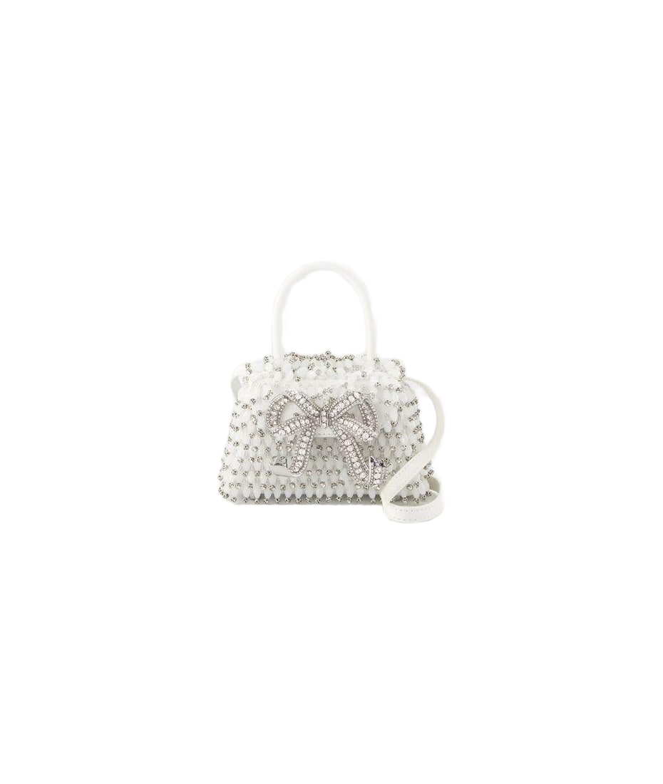 self-portrait Embellished Micro Bow Bag | italist self-portrait Embellished Micro Bow Bag | italist