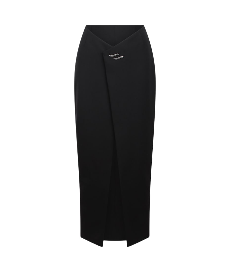 スカート SSHEENA 23FWGAMMA TF23005 BLACK Skirts Ssheena Wrap Skirt | italist