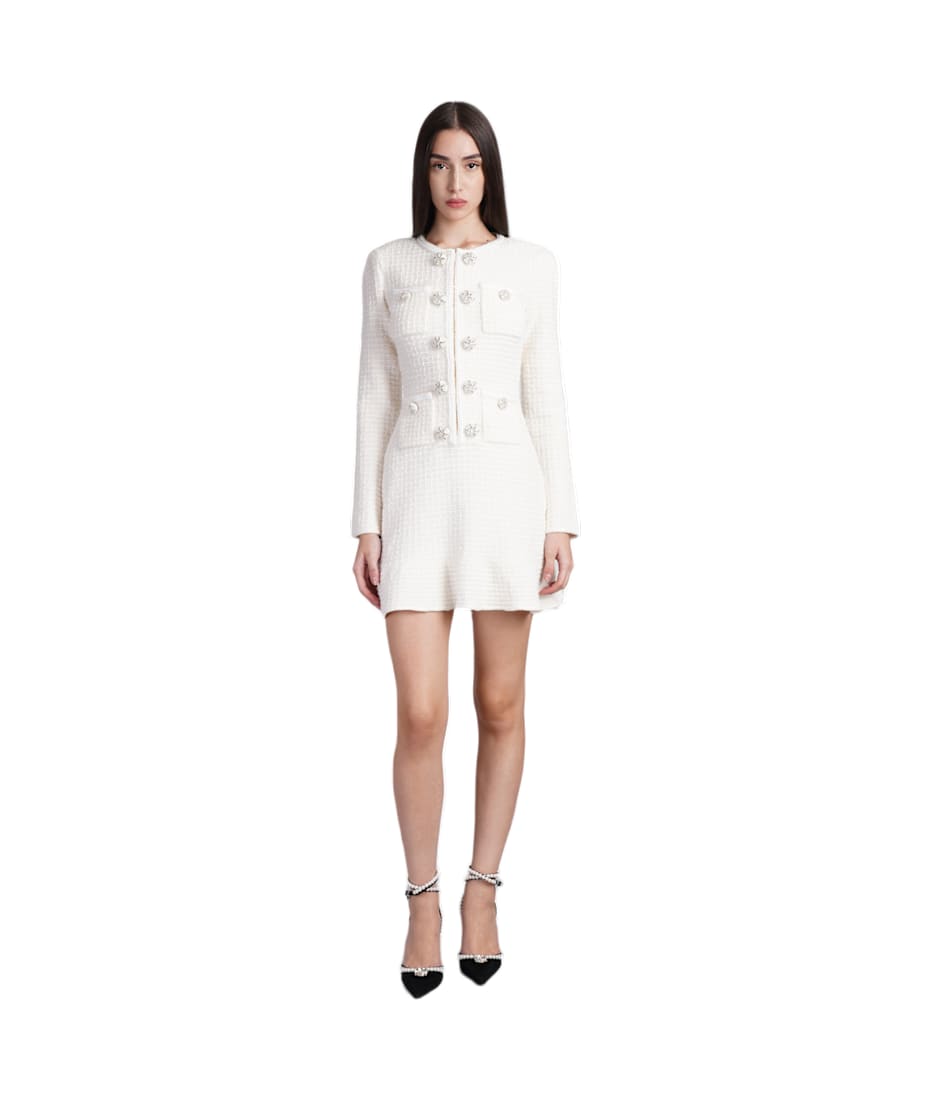 self-portrait Dress In Beige Polyester | italist