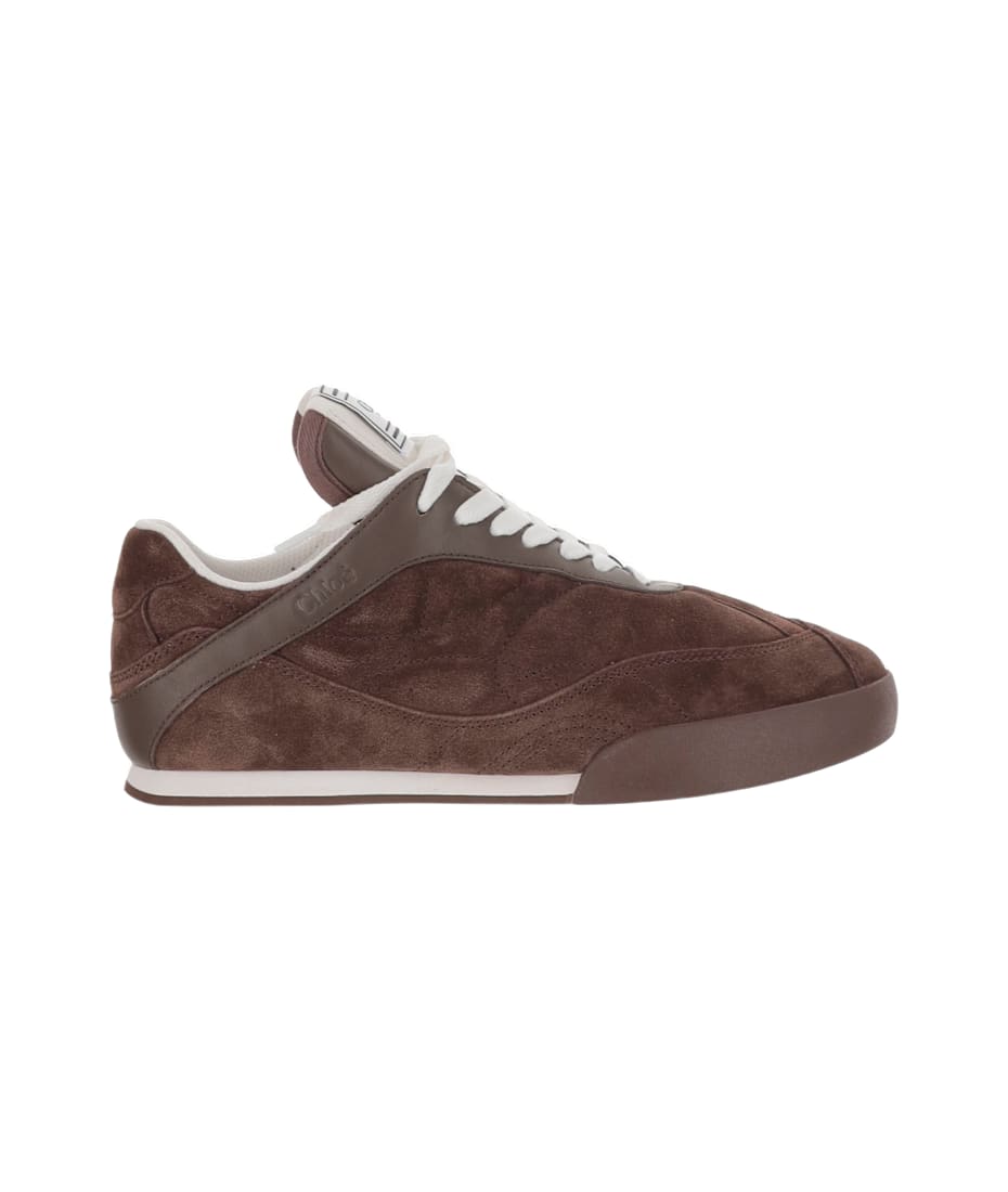 Chloé Brown Suede Chloã¨ Kick Sneakers | italist