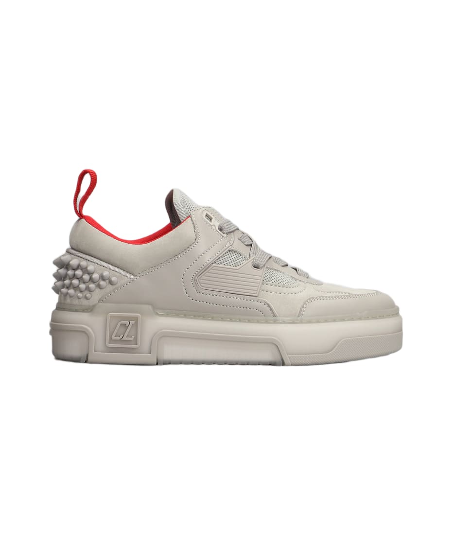 Christian Louboutin Astroloubi Sneakers In Grey Suede And Leather italist ALWAYS LIKE A SALE