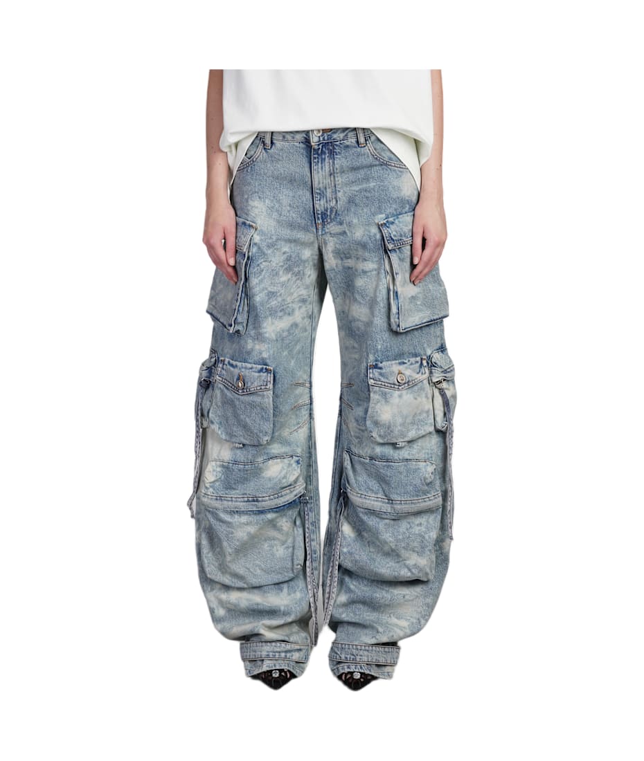 The Attico Fern Jeans In Blue Denim | italist