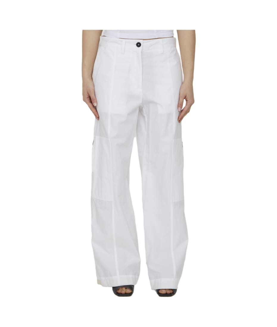 パンツ Jil Sander Ivory Cotton Pant Jil Sander White Cotton Pants | italist