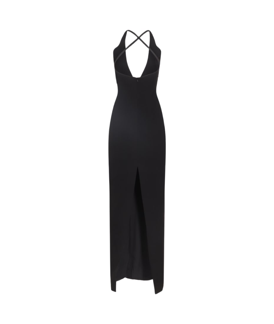 ワンピース MONOT BLACK PETAL CUT OUT LONG DRESS Monot Black Petal Cut Out Long Dress | italist