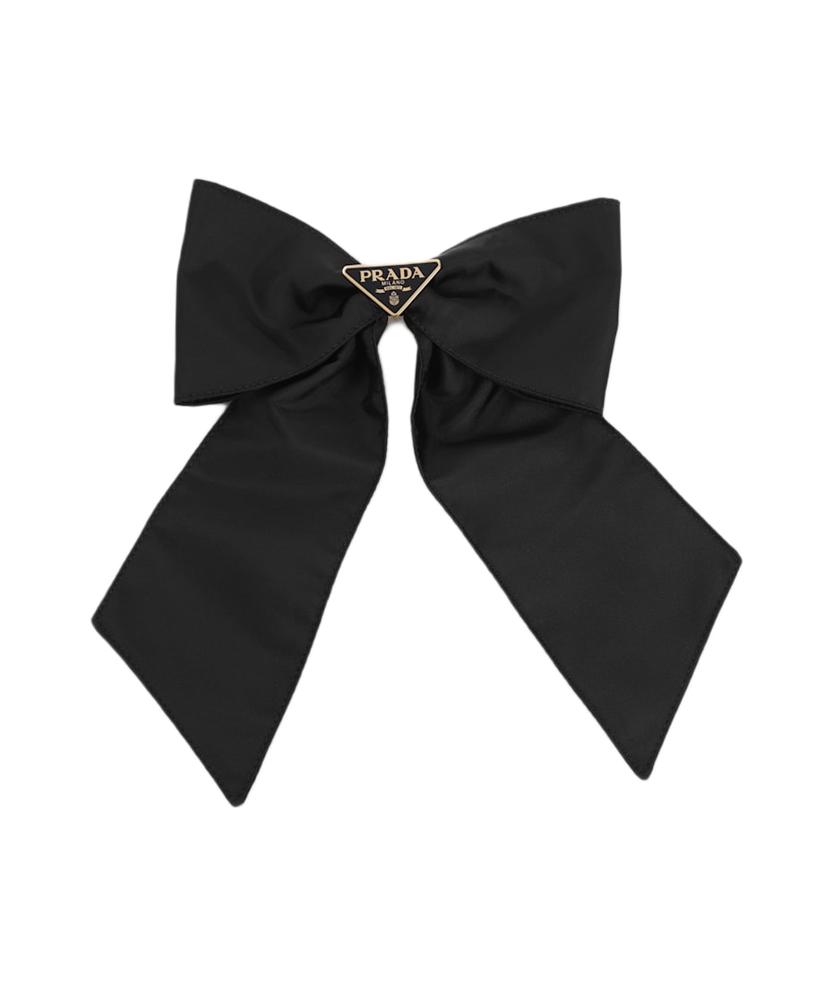 ヘアアクセサリー PRADA FW25 Black nylon hair clip (1IF1632DMI F0632) Prada Black Nylon Hair Clip | italist