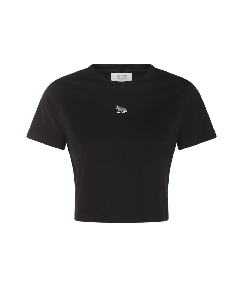 Maison Kitsuné Black Cotton T-shirt | italist
