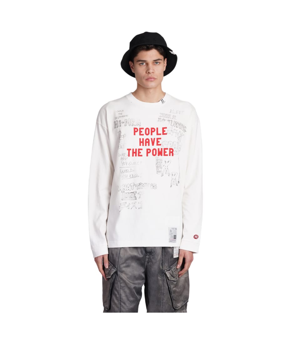 MIHARA YASUHIRO White cotton t-shirt Tシャツ Mihara Yasuhiro T-shirt In White Cotton | italist