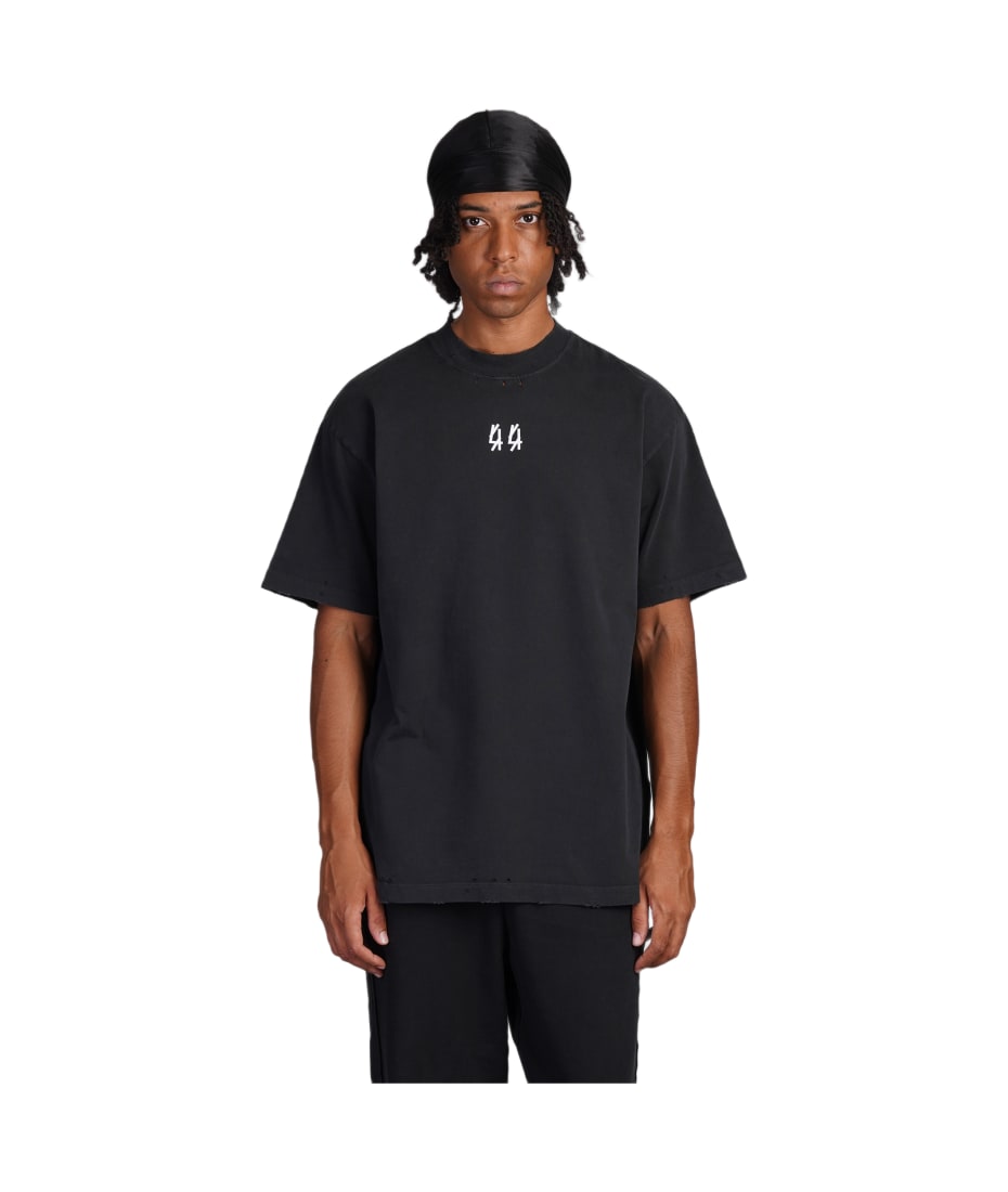 44 Label Group T-shirt In Black Cotton | italist