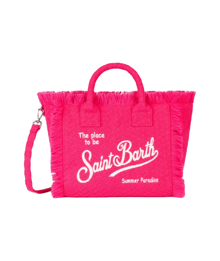 MC2 Saint Barth Fuchsia Terry Embossed Colette Sponge Handbag italist ALWAYS LIKE A SALE