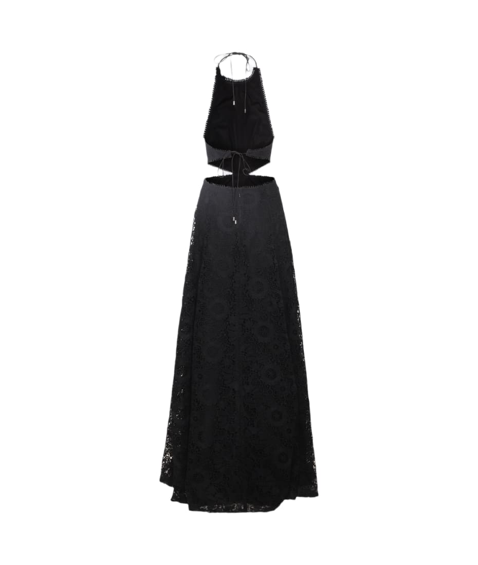 Sabina Musayev Black PRINTED Doro Long Dress - Black