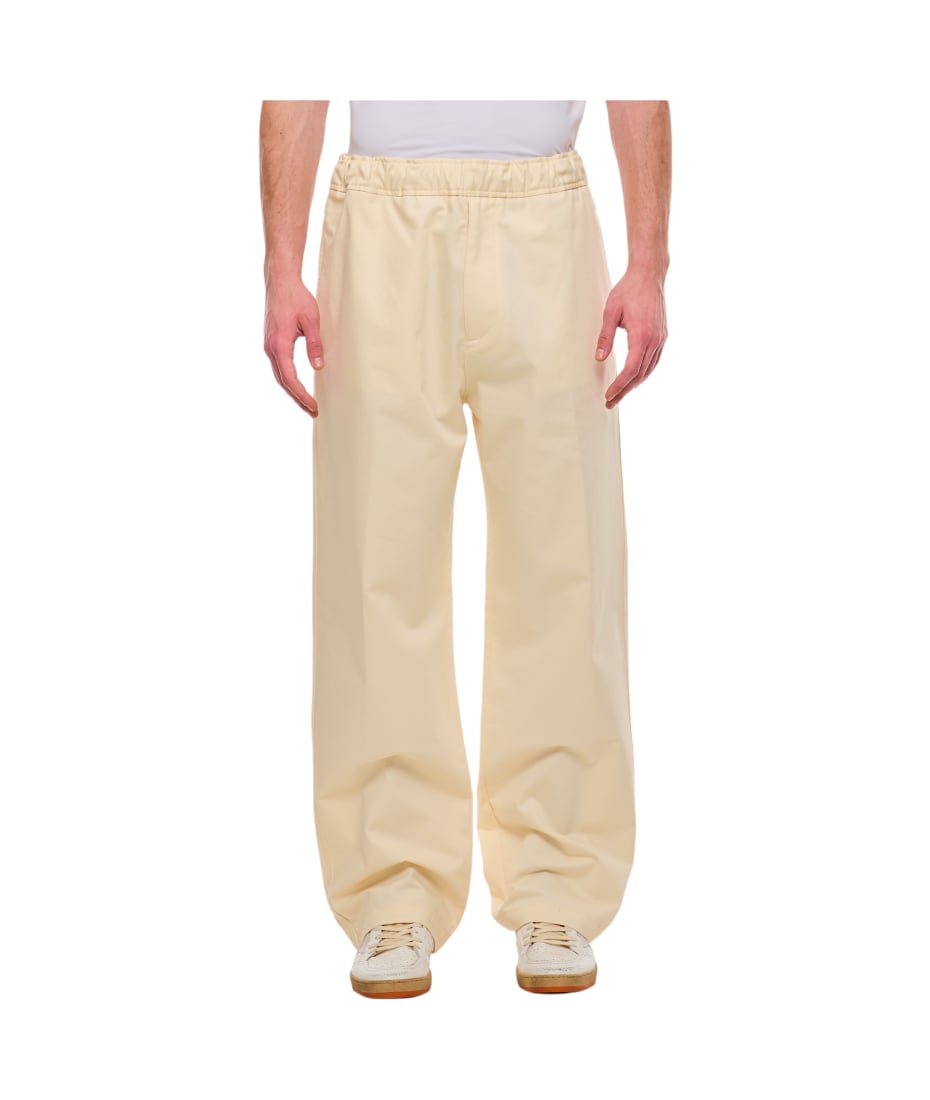 Moncler Cotton Trousers - White
