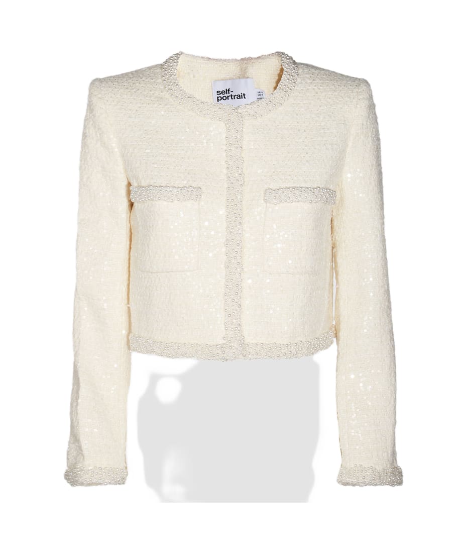 【送料&関税込】self-portrait Crew-neck Jacket self-portrait Crew-neck Jacket | italist