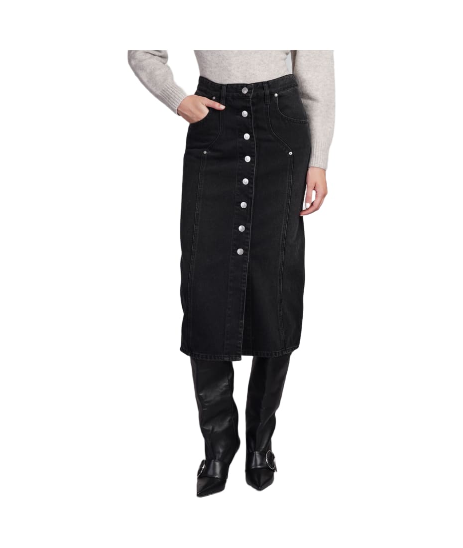 【送料&関税込】Marant Atoile vandy Skirt Isabel Marant Etoile Vandy Skirt - Black | JU0073FBB3H02E02FK
