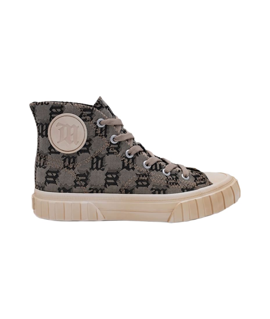 MISBHV Army Monogram Canvas Sneakers - Neutrals