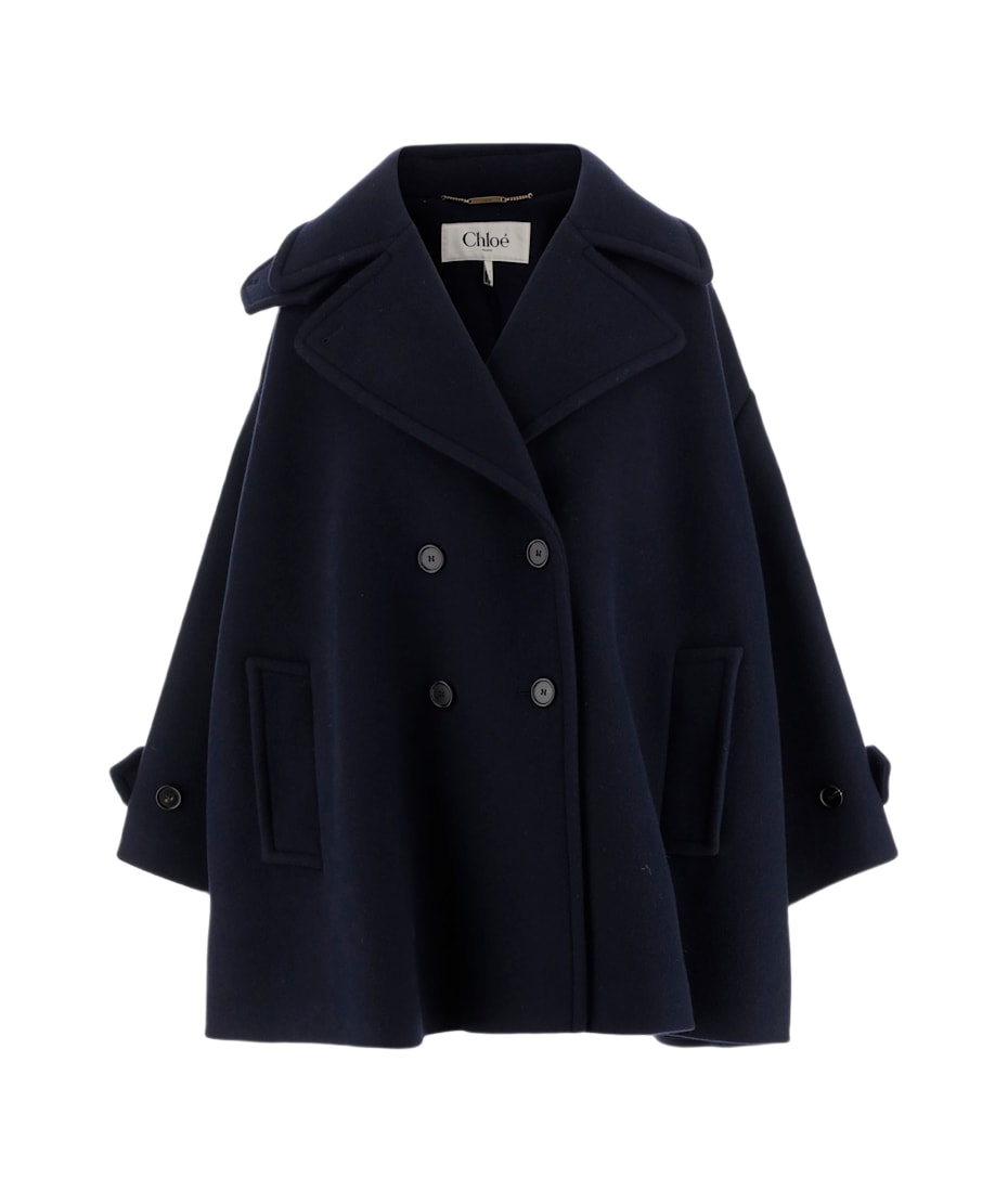 コート Chloe Double breasted wool coat CHLOÉ Double-breasted wool-blend coat | NET-A-PORTER