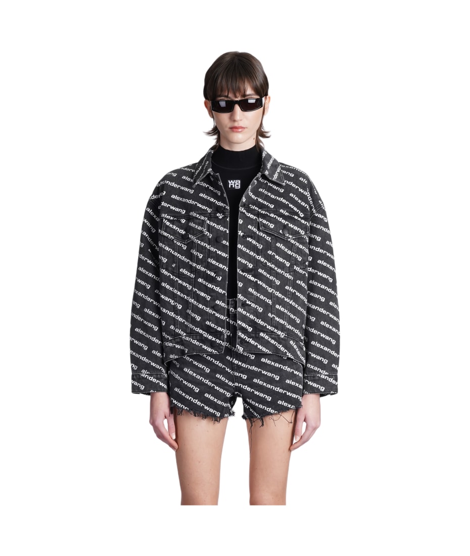 【関税&送料込】Alexander Wang All Over Logo Jacket Alexander Wang All Over Logo Jacket | italist