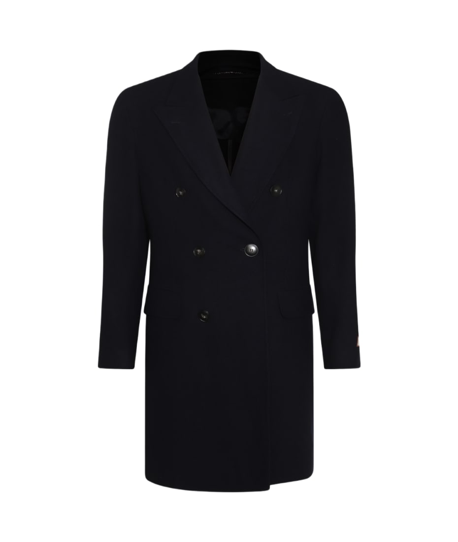 Canali wool coat top
