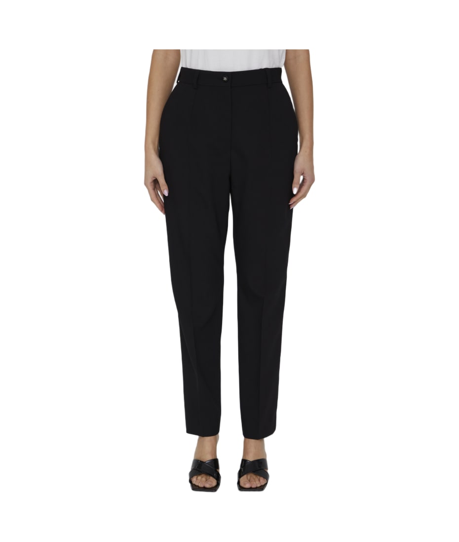 【関税＆送料込み】Dolce & Gabbana Tailored Trousers Dolce & Gabbana Floral Lace Tailored Trousers | Black | FARFETCH