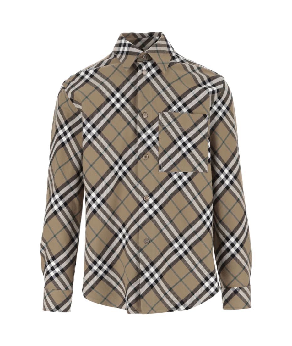 Burberry shirt with plaid cuffs new arrivals