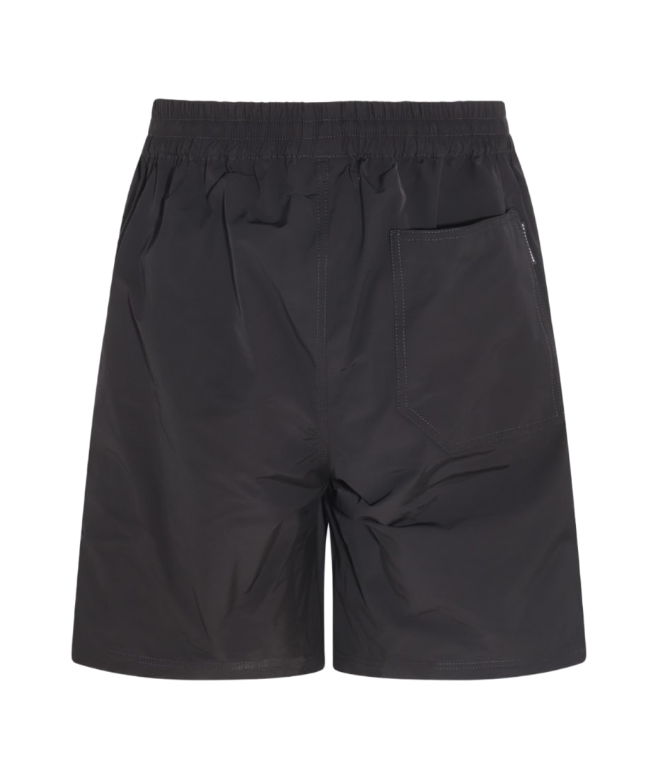 44 Label Group Black Cotton Blend Track Shorts | italist, ALWAYS LIKE A SALE