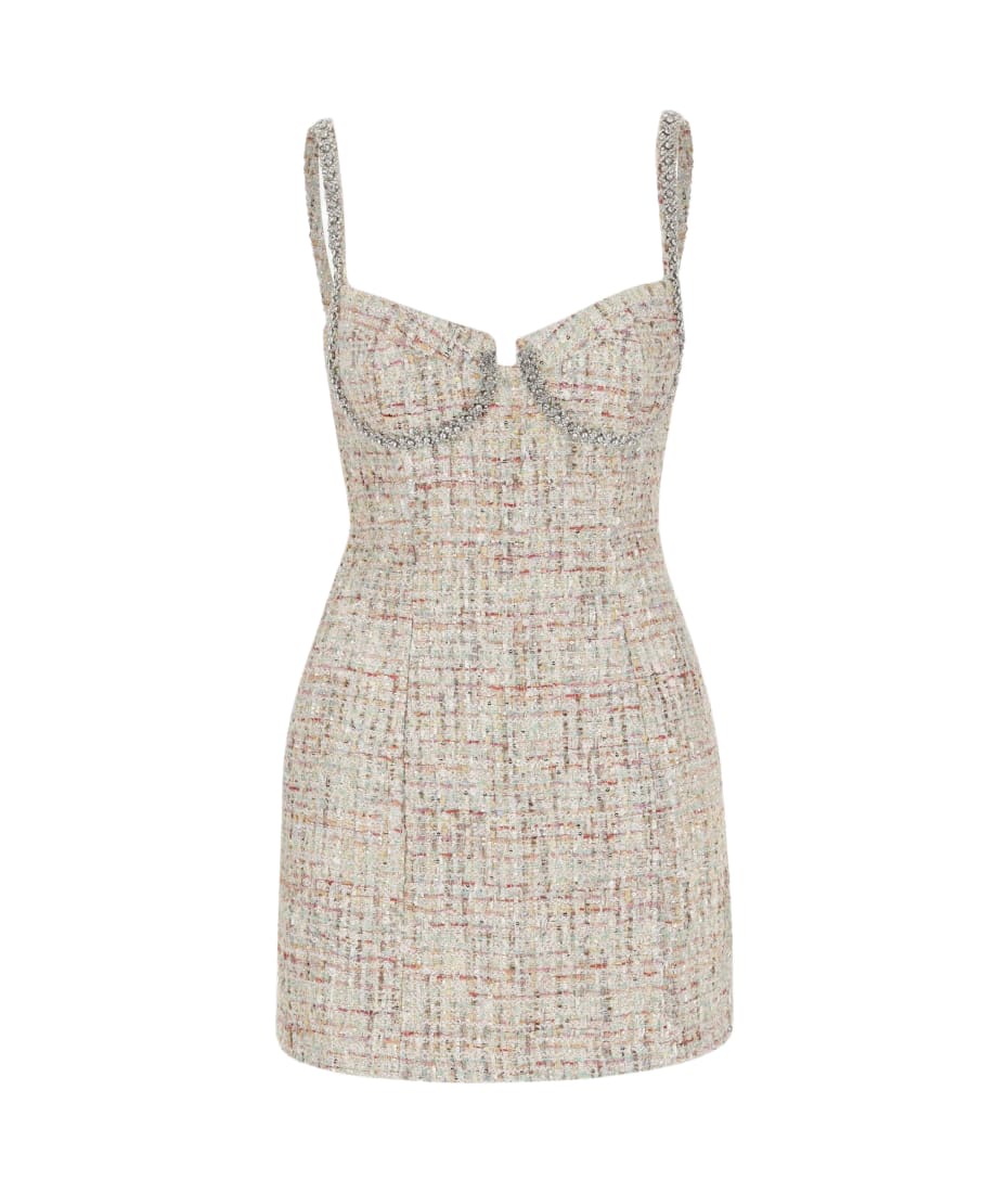 self-portrait Sequin Boucl Mini Dress | italist