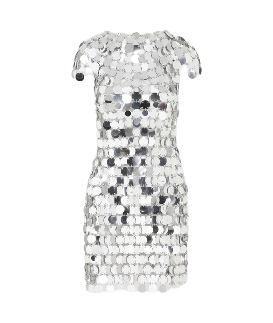 Paco Rabanne Iconic Round Sequin Mini Dress | italist, ALWAYS LIKE A SALE Paco Rabanne Iconic Round Sequin Mini Dress | italist, ALWAYS LIKE A SALE